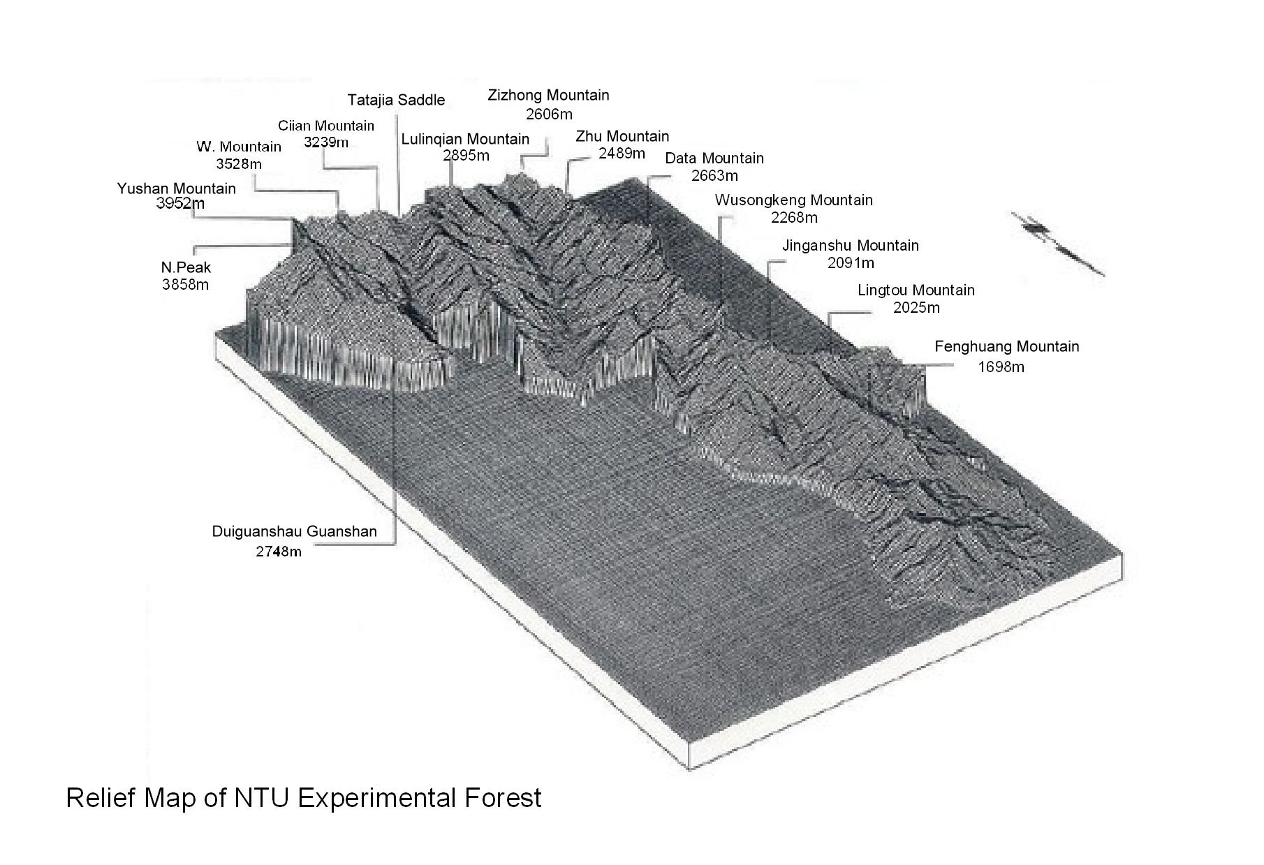 Relief Map of NTU Experimental Forest -1010308修